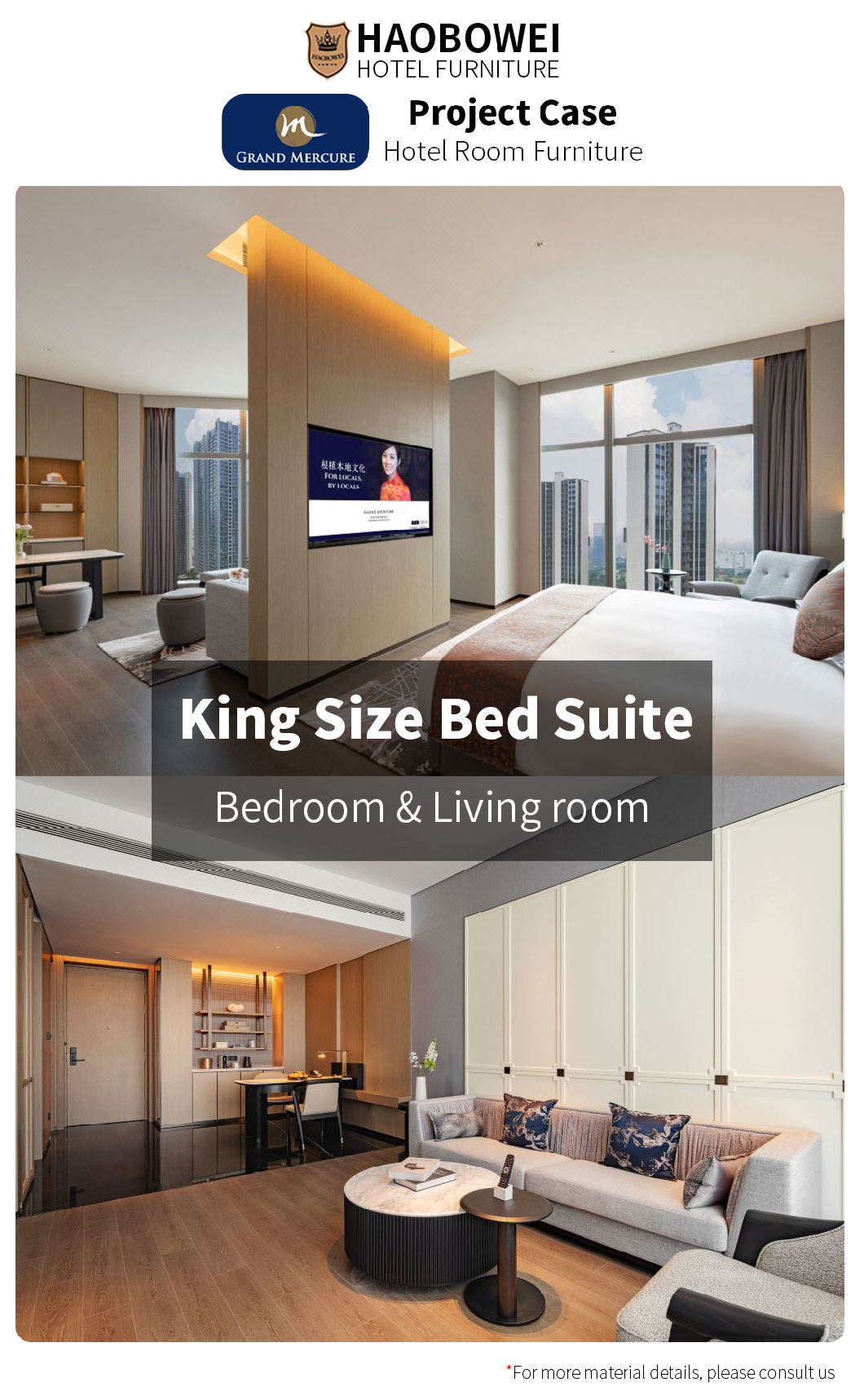 Wholesale Business Hotel Furniture China Luxury King Size Bedroom Set Five Star