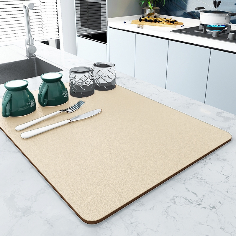 Polyester Fiber Non Slip Kitchen Mats for Easy Cleaning and Drainage of Coffee Machines