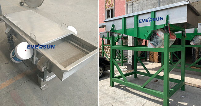 High Capacity Linear Vibrating Separator Vibrating Rock Screen For Sieving