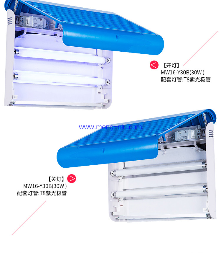 Hot Sell No Pollution CE ROHS 30W Hotel UVMute Insect Killer Flies Glue Sticky Traps Restaurant Mosquito Killer Lamp