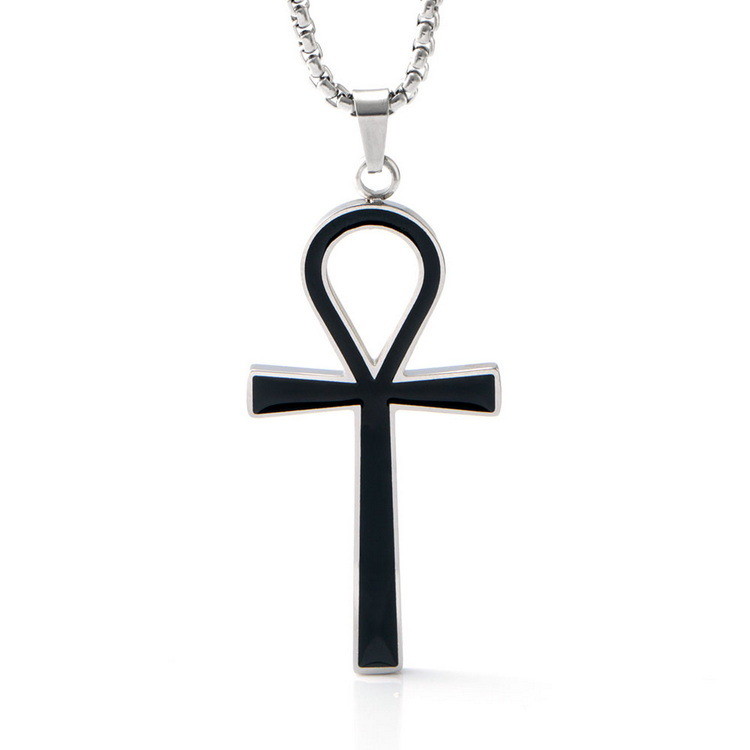Advanced, minimalist, fashionable, and niche men's original cross pendant necklace