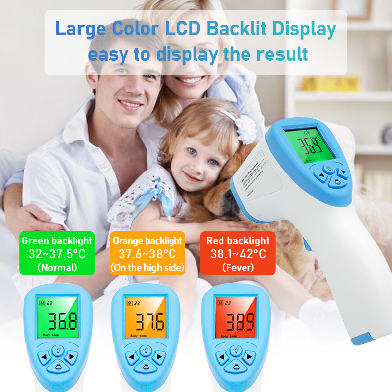 5cm To 15cm LCD Non Contact Digital Thermometer 0.5s Fast Measurement
