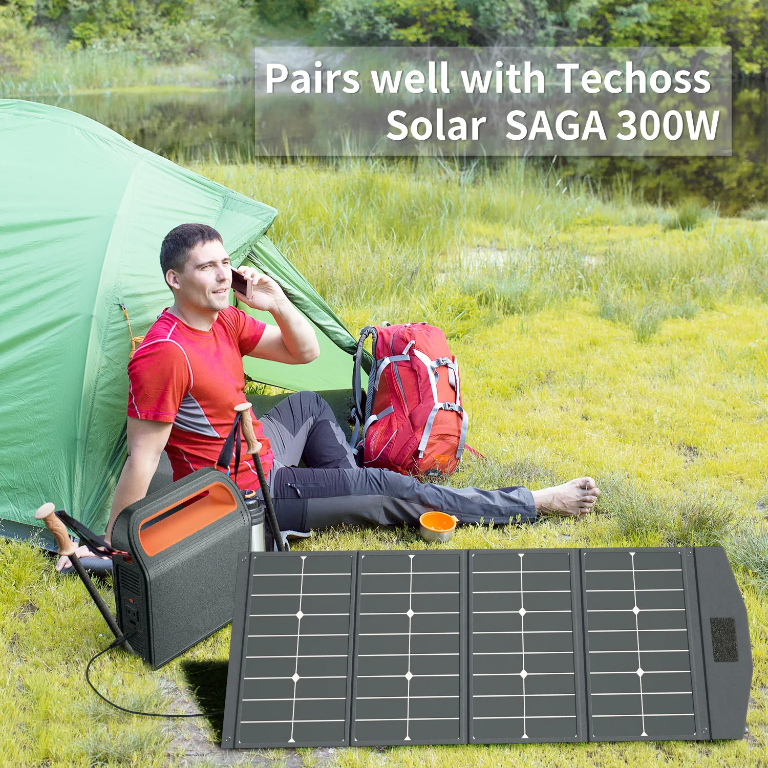 Blackout Portable Solar Power Station 311Wh 86400mAh With LED SOS DC