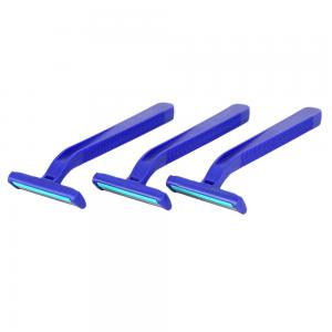 China Twin Blade Disposable Razor with single blade safety razor plastic double edge razor on sale