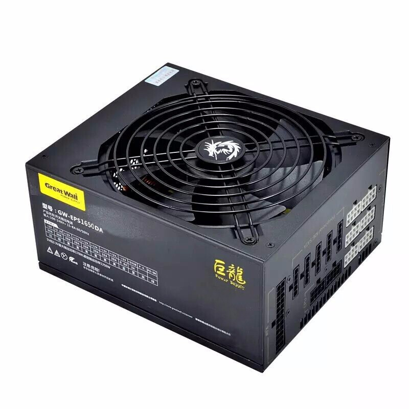 2021 New Wholesale Great Wall 1650W 80PLUS gold portable psu GW-EPS1650BL full module server power supply