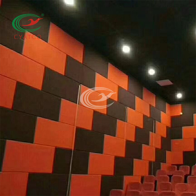 Lightweight Wall Acoustic Sound Tiles PET Felt Nontoxic Sound Proof
