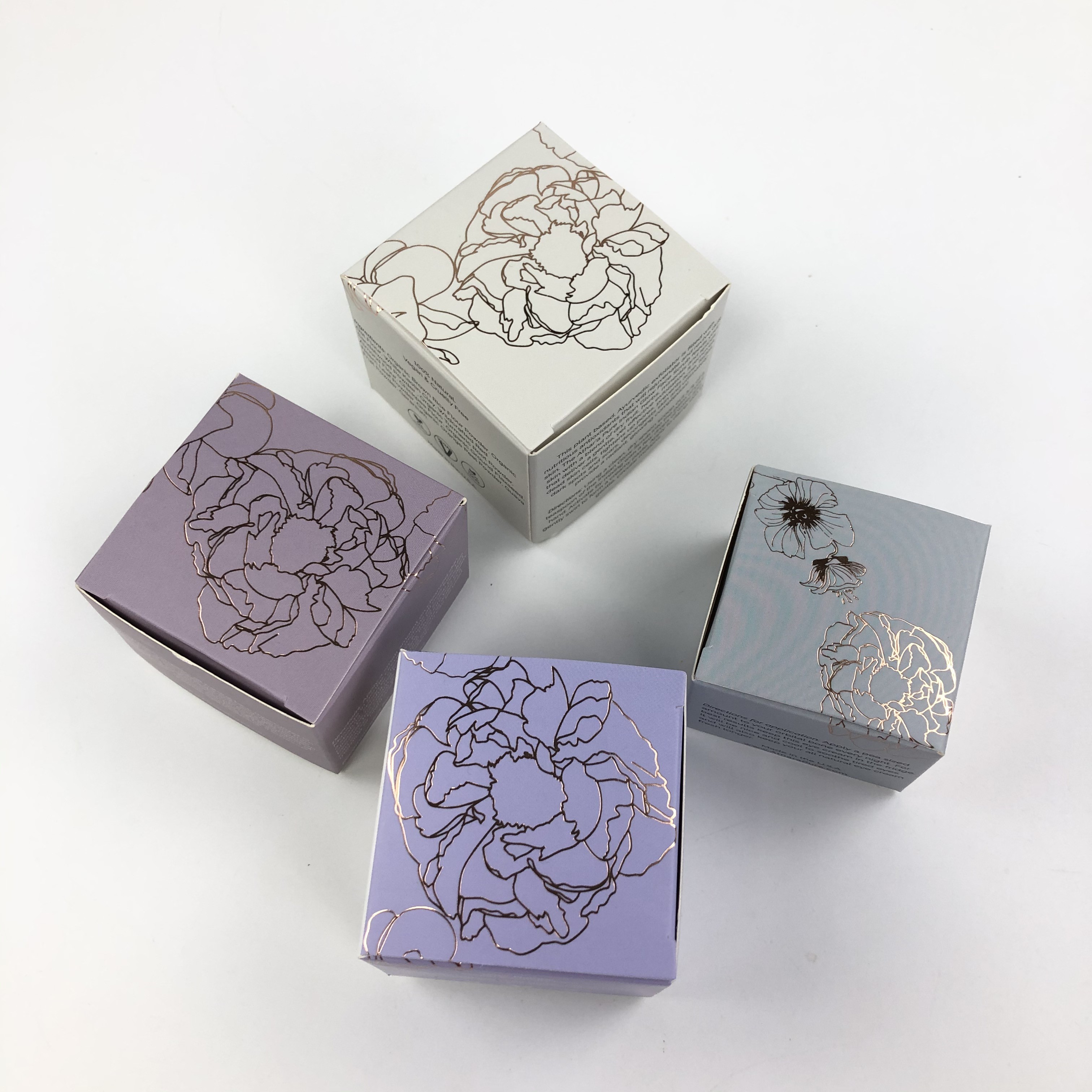 Matte Finish Lightweight Paper Box Packaging Foldable Box For Essential Oils Packaging
