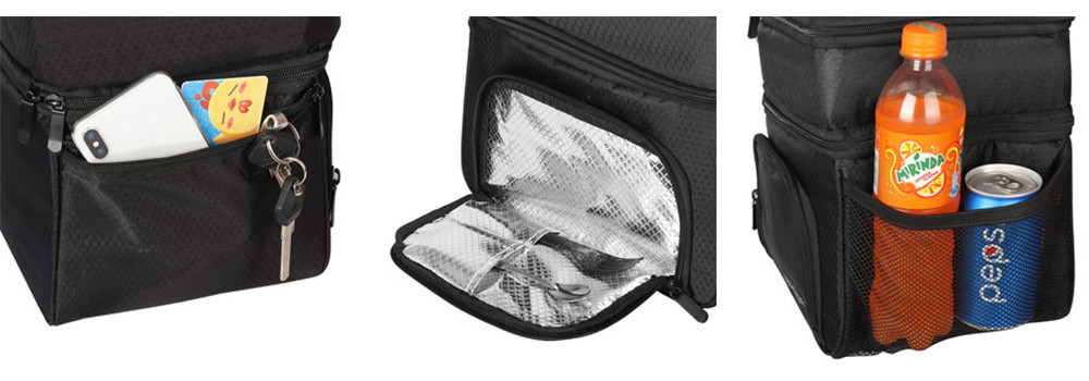 Insulated Lunch Box 18L Leakproof Reusable Large Bag with Adjustable Strap