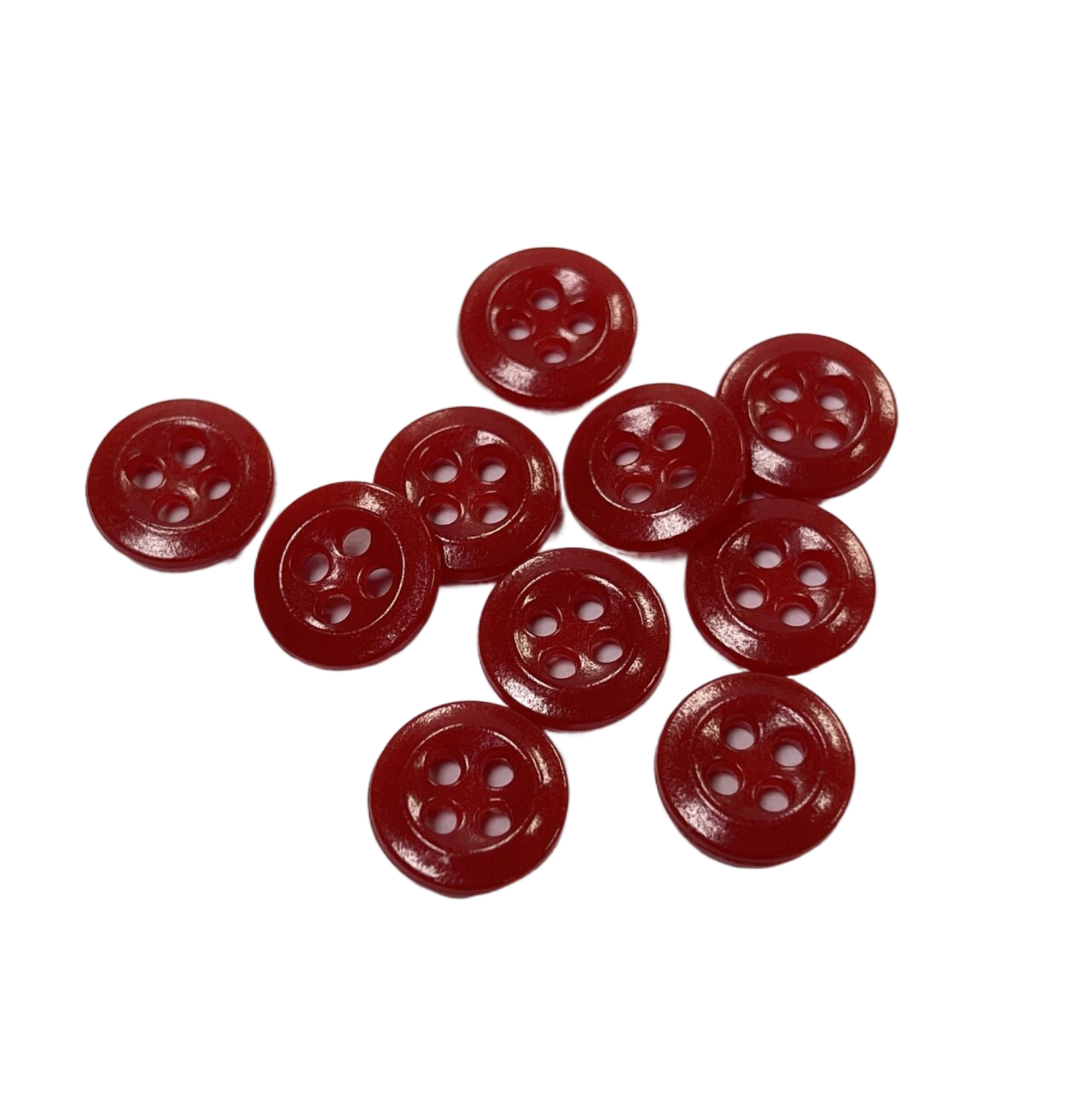 Fireman Uniforms Clothing Melamine Buttons 18L Red Color