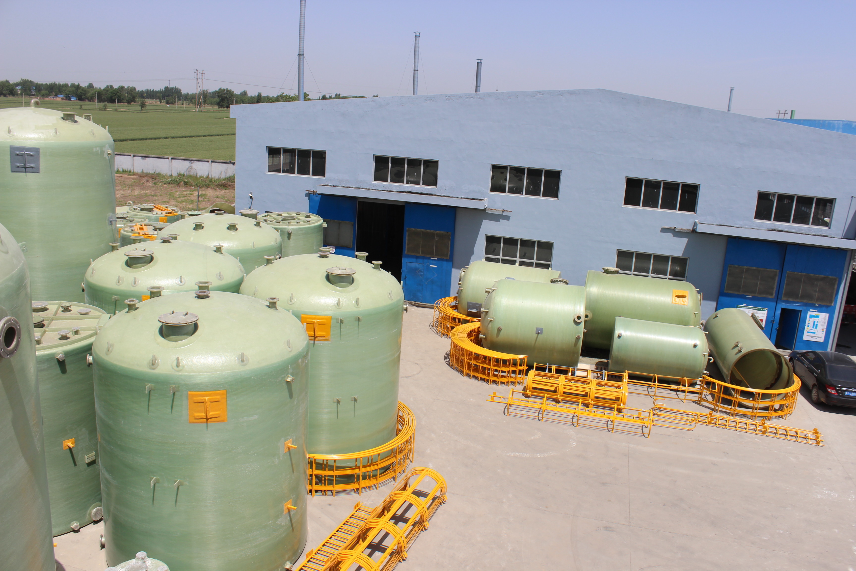 Filament Winding Round FRP Storage Tank Wastewater Treatment