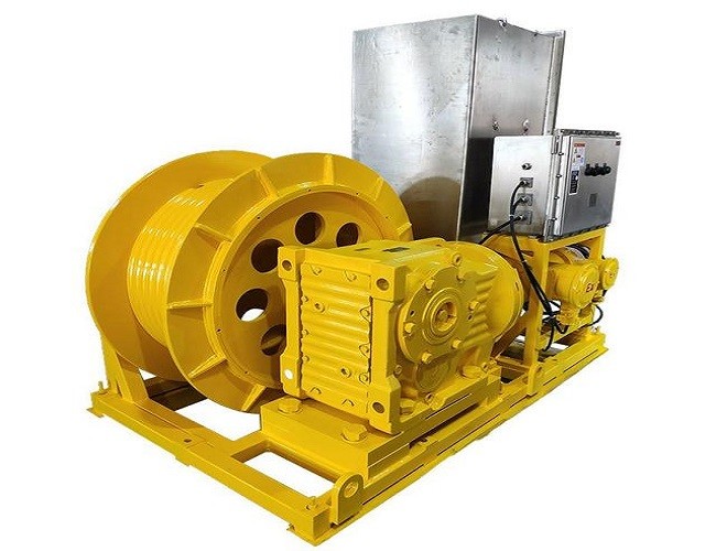 Lebus 900mm Dia Drum Wire Electric Rope Winch Red For Construction