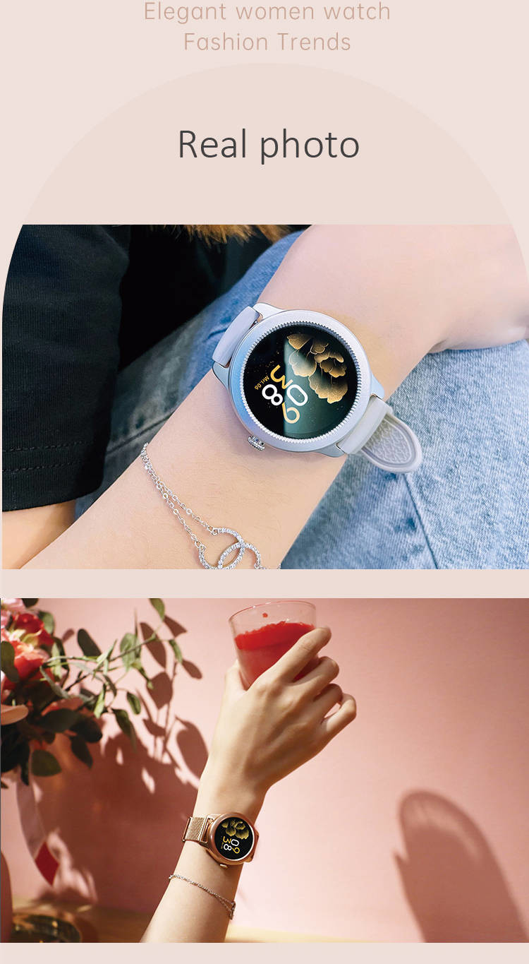 RTL8762C Bluetooth IOT Devices Continuous Auto Heart Rate Monitor Smartwatch