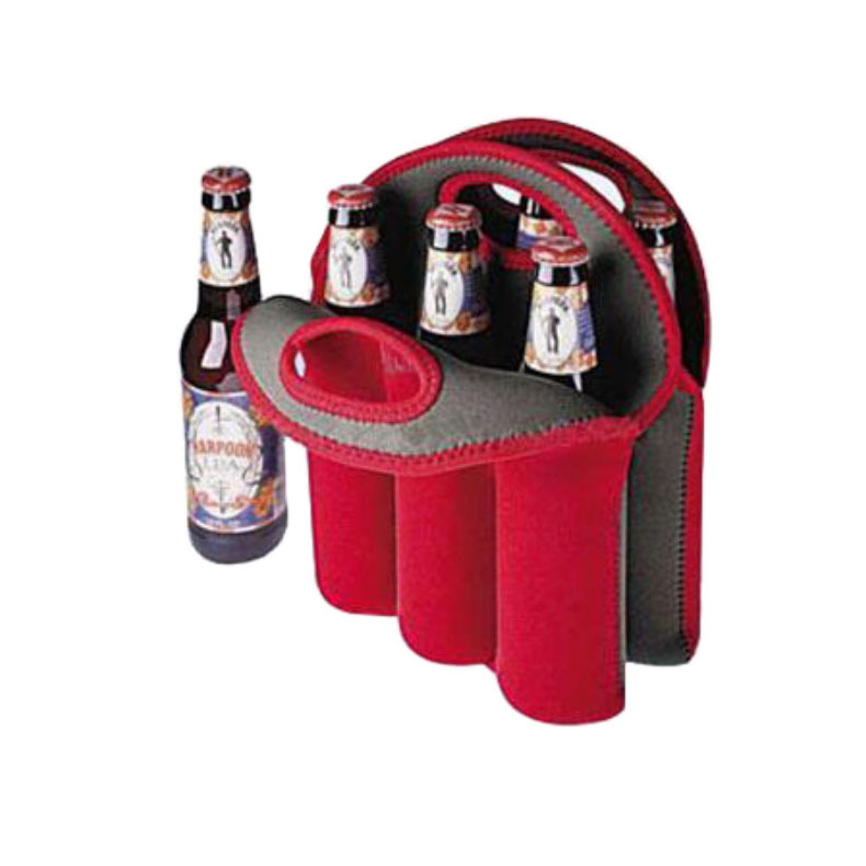 Customized Size Portable 1/2 Bottles Beer Cooling Holder Carrier Neoprene Wine Bottle Freezer Bag Cooler Wine-bottle Bag