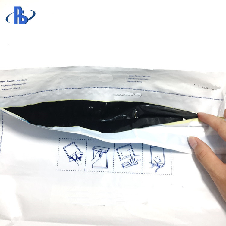 Moisture Proof Tamper Evident Security Bags Transparent / Opaque White Optional