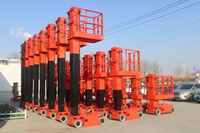 Self-Propelled Vertical Boom Lifter Electric Man Lifting Platform 5.6m 6.8m 8m