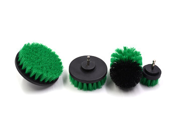 Electric Cleaning Power Brush Kit PP / Nylon Material For Bathroom Surfaces