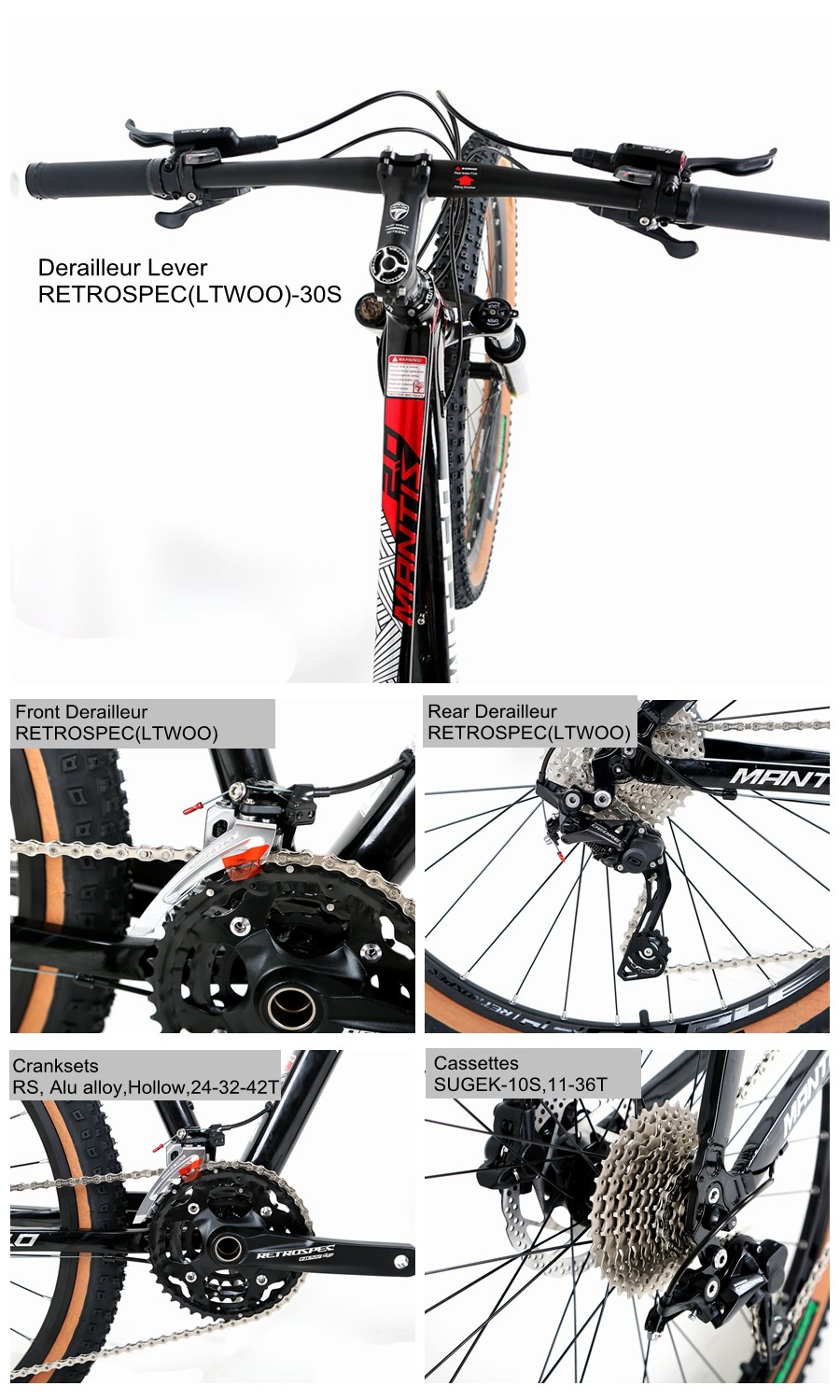 TWITTER Aluminum Alloy Mountain Bike Mantis2.0 RETROSPEC Groupset 13S