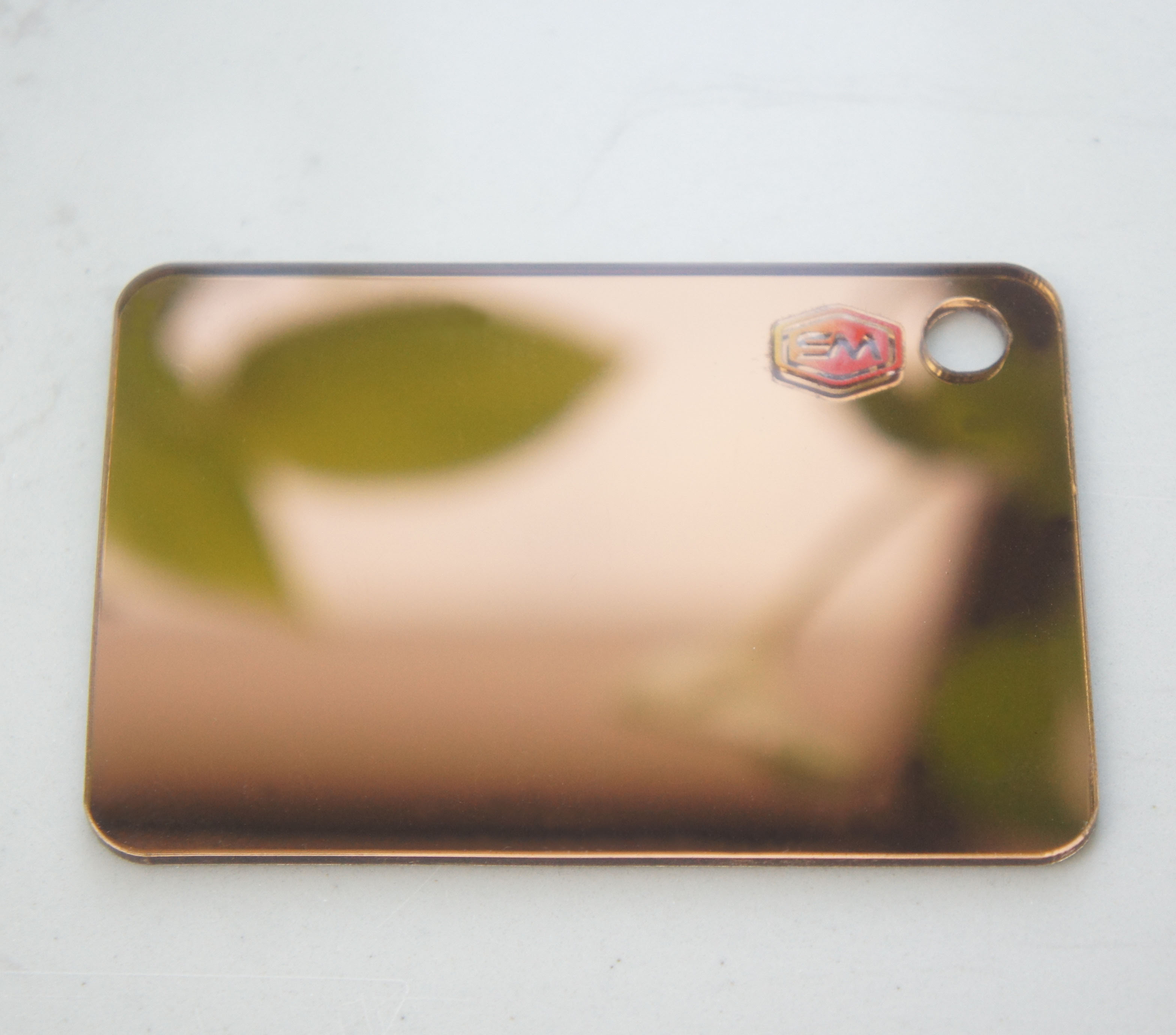 Professional 0.6mm-6mm 100% Virgin Golden Plexiglass Mirror Acrylic Sheet