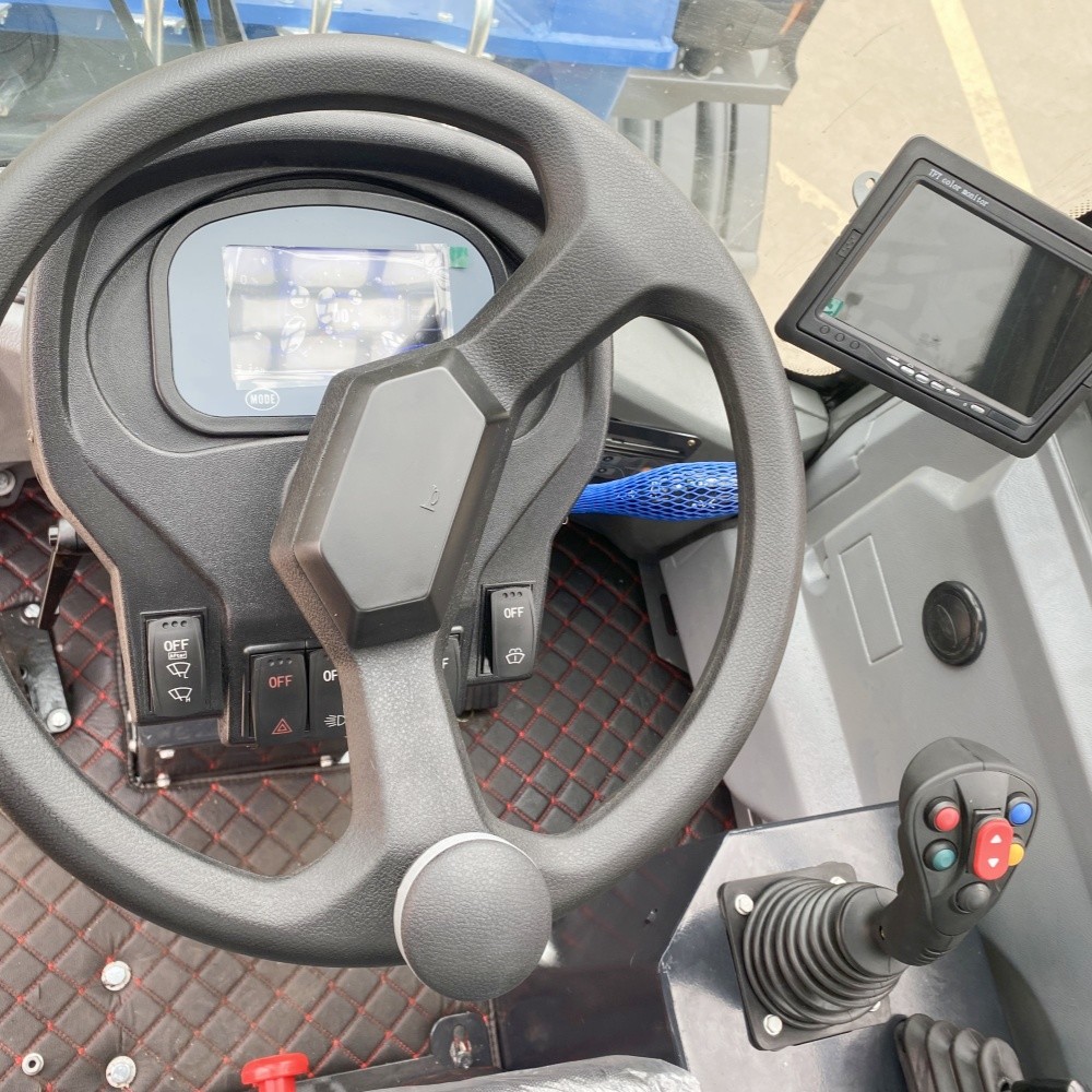 Electric Small Front End Loader Machine Mini All Terrain Front Wheel Loader
