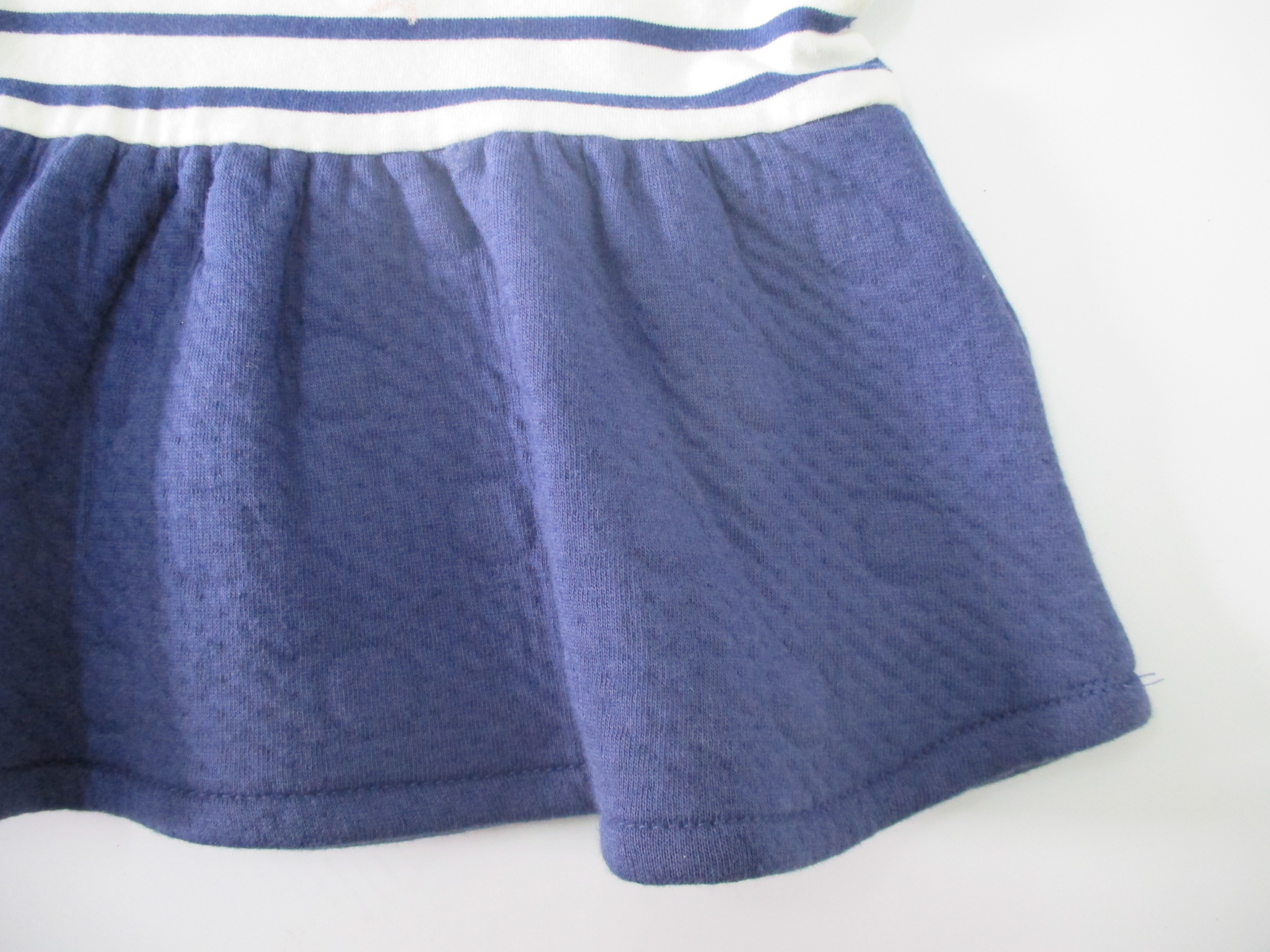 Long Sleeve Pretty Baby Girl Dresses Yarn Dyed Stripe Cotton