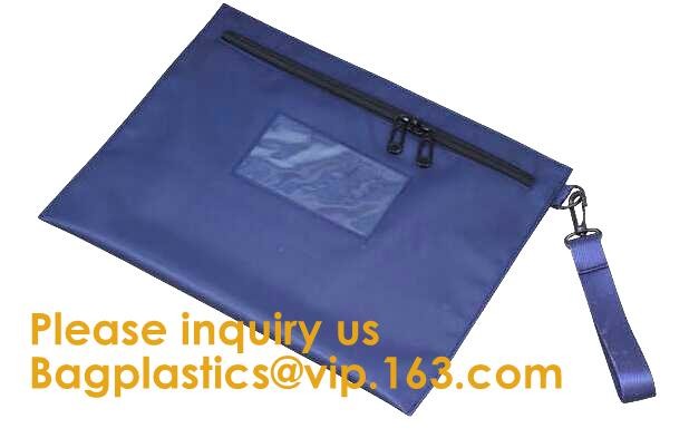 Locking Security Money Bag Cash Bank Deposit Bag with Two Keys Bank Security Deposit Bags Cash Bag With Locking bagease