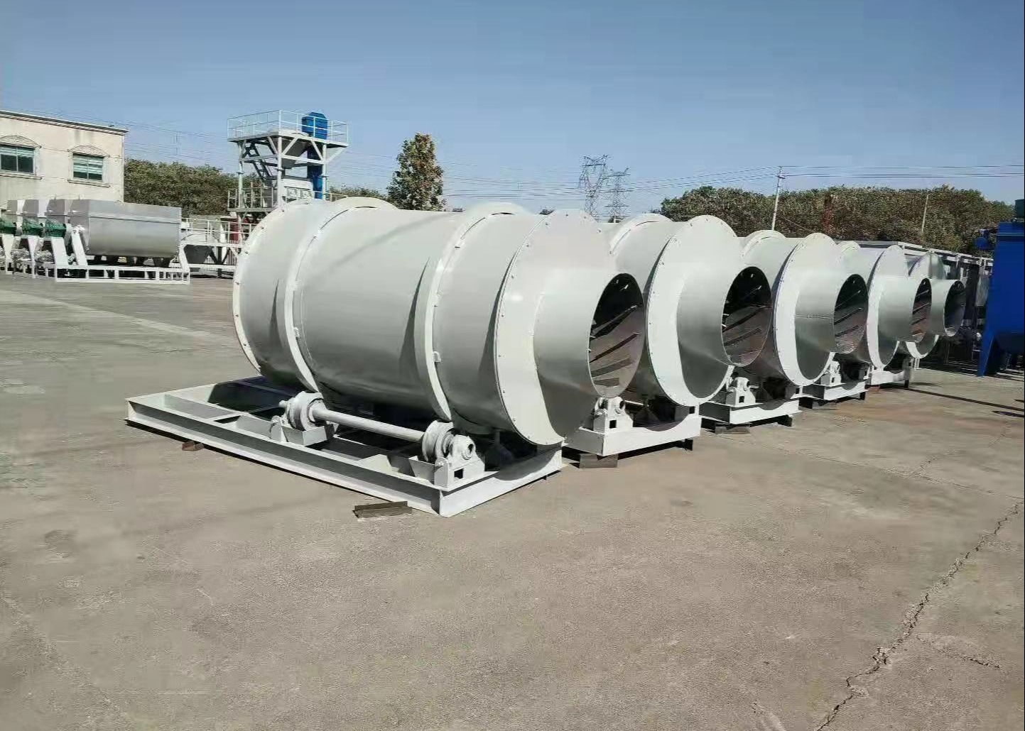 Three Cylinder Dry Mixed Mortar Sand Dryer Machine For Dry Mortar Production Line