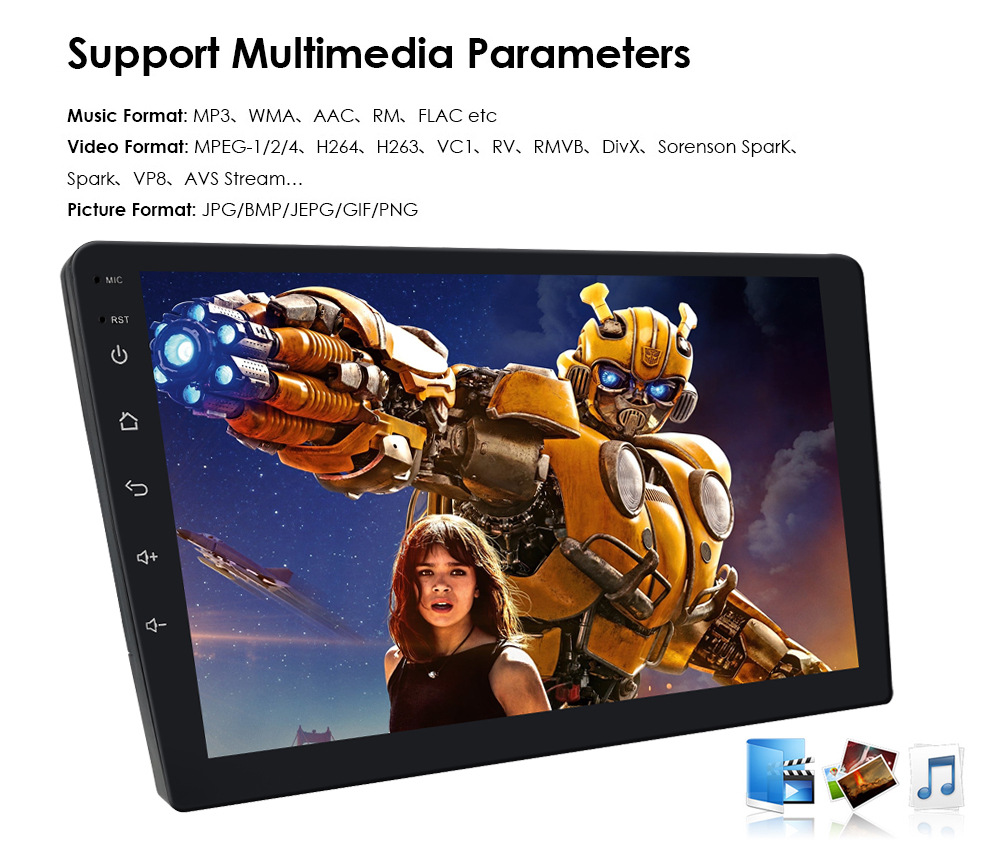 Universal 9inch T5 Carplay For Volkswagen Multimedia 2 Din Car Audio Android Stereo