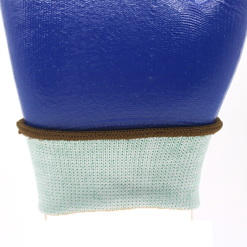 ZM 18 Gauge Cut Resistant Oil Resistant Working Gloves Smooth And Sandy Nitrile Coating Fishing Gloves