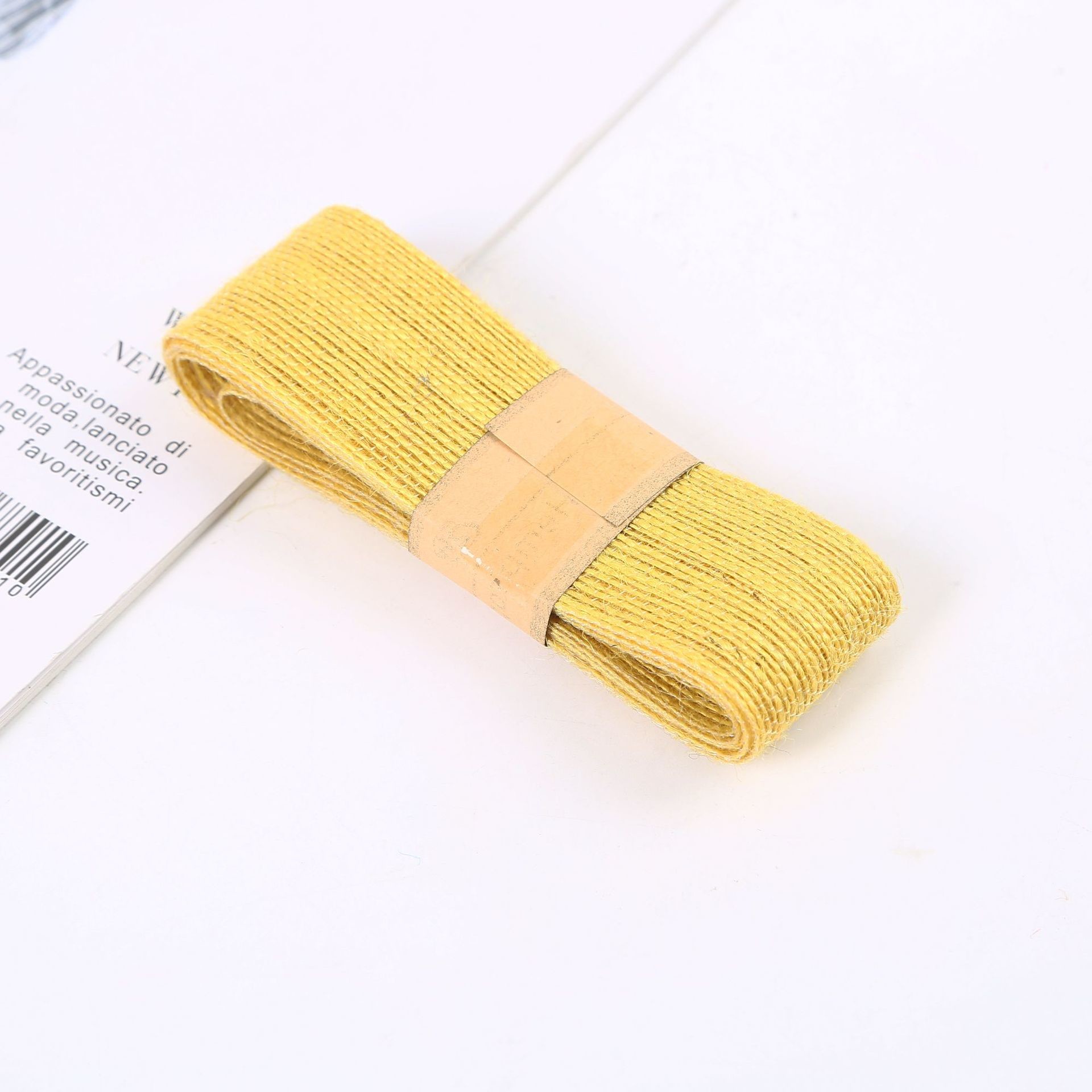 Orang Red Green Jute Burlap Ribbon Multi Purpose Thin Burlap Ribbon