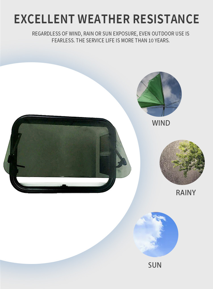 Rectangle Shape RV Window Acrylic Sheet with High Weather Resistance 3mm Thick