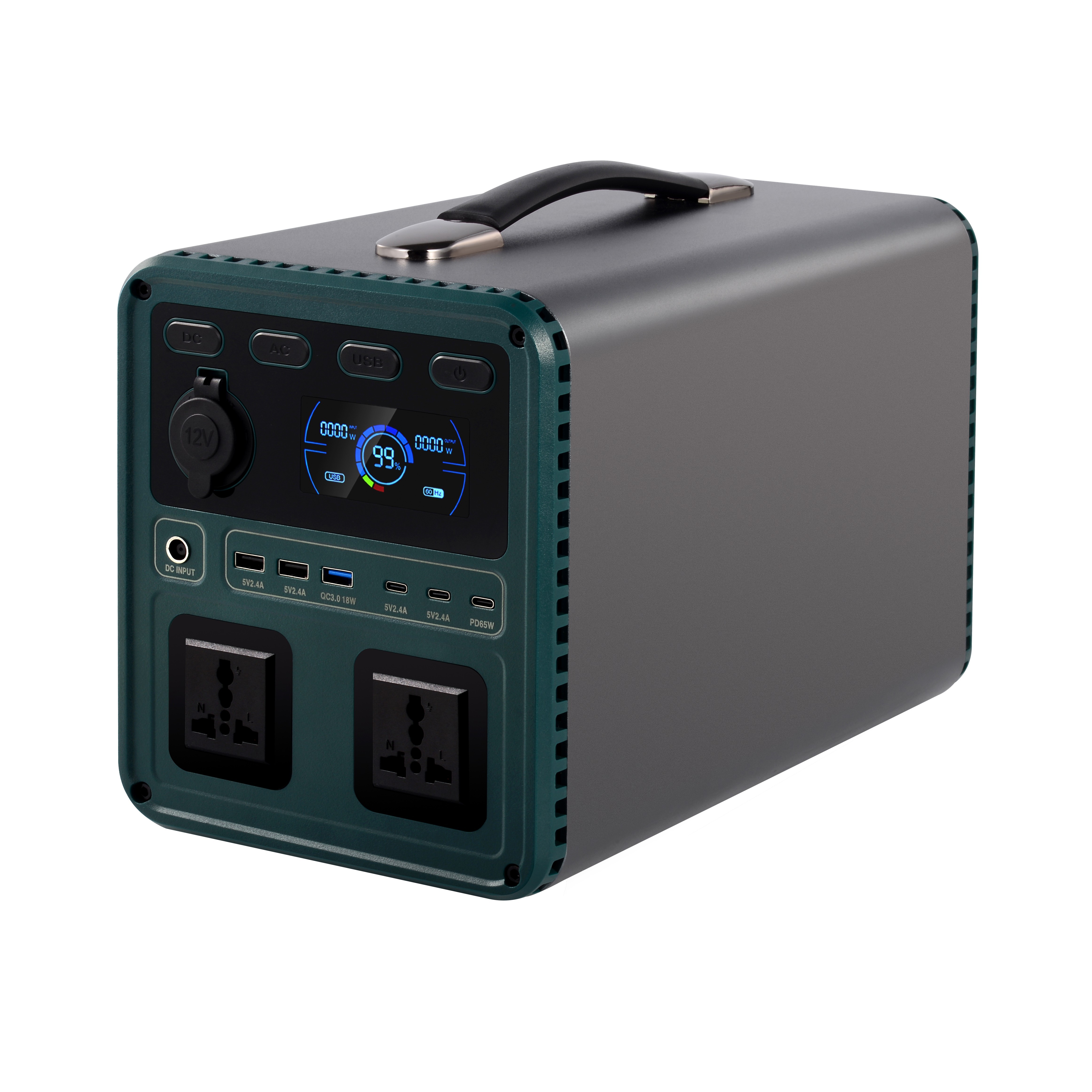 High Efficiency AC 4*220V/110V Rechargeable Lifepo4 Battery With Bluetooth WiFi Portable Power Generator For RV Camping