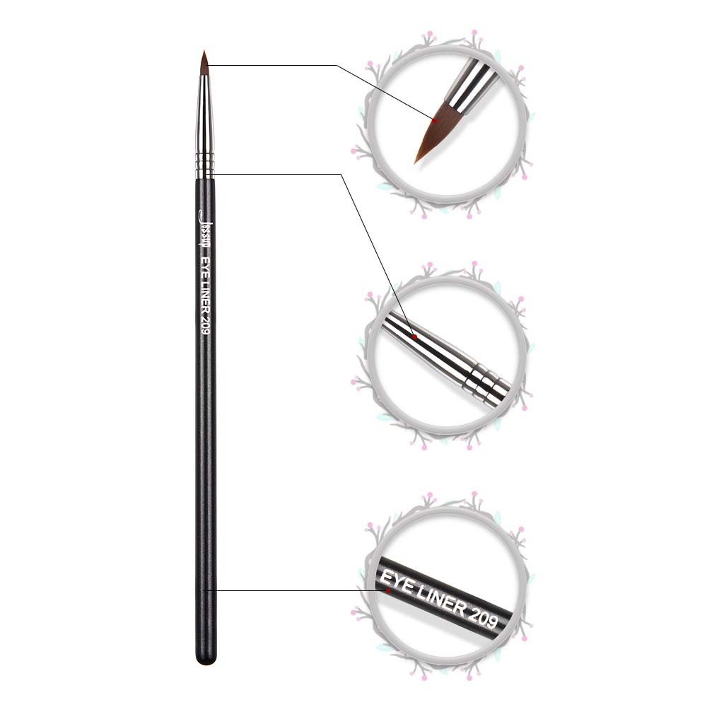 Synthetic Fibre No Shedding Fine Point Eyeliner Brush Jessup Eye Makeup Brushes