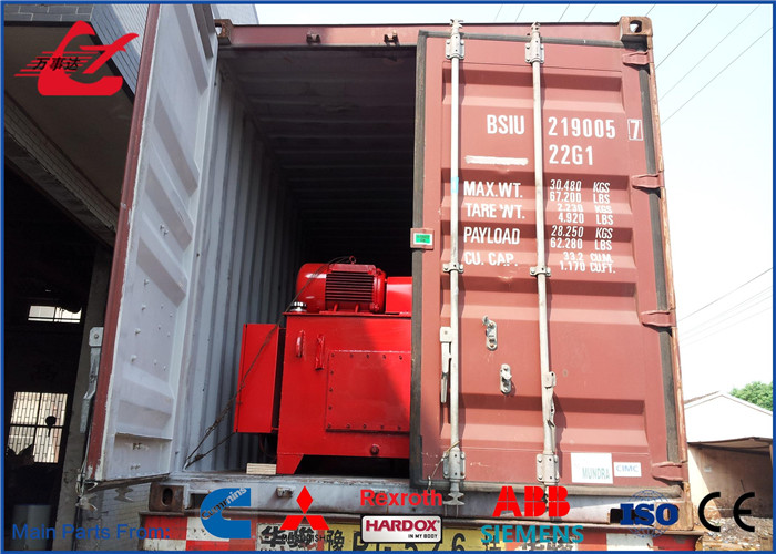 Top Turn Out Metal Scrap Baling Press Hydraulic Metal Compactor 30kW Motor