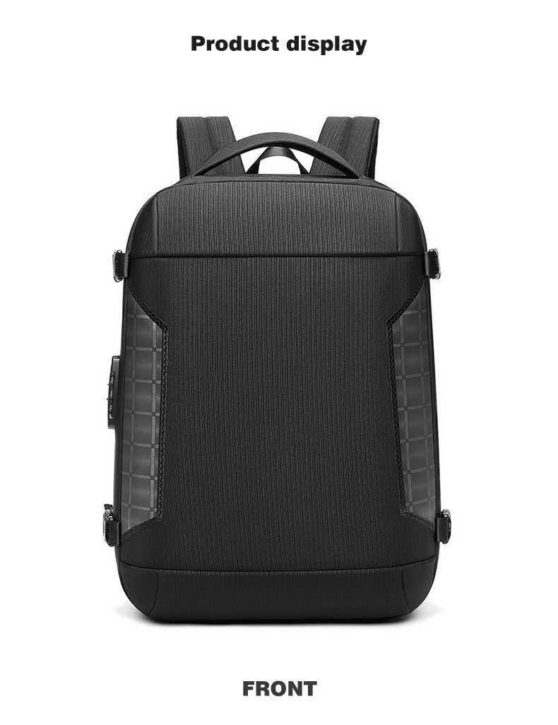 1680D Polyester Waterproof Business Backpack Large Space Eco Friendly