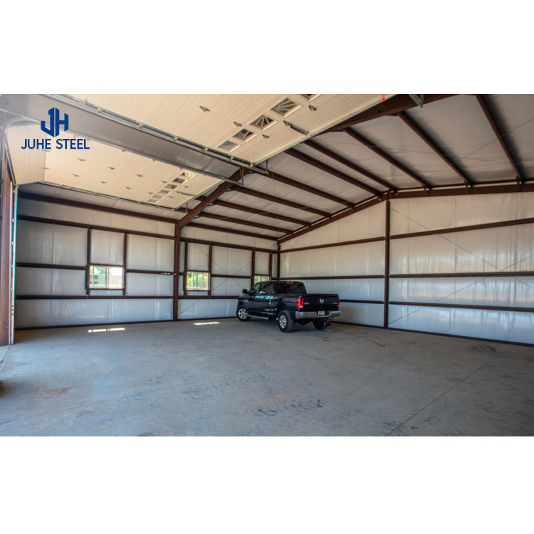 Prefabricated Shed Steel Structure Buildings With Solid H Shape Steel Beam Main Frame