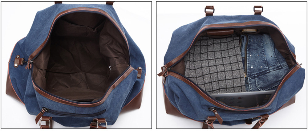 Green Canvas Duffle Bag
