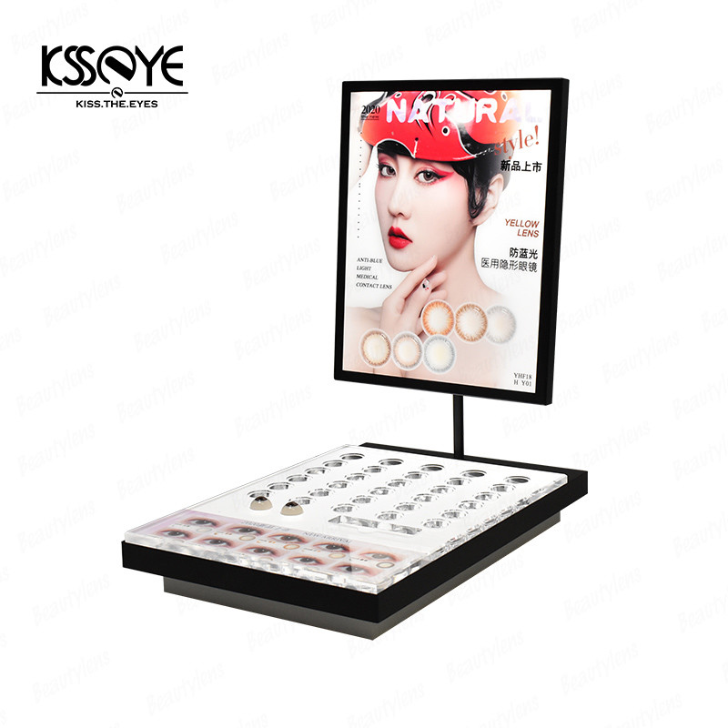 Personalised Counter Top Contact Lens Accessories Holder Display Case