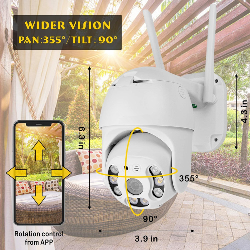2K HD Dome Wifi Camera 20m Ir With Auto Tracking