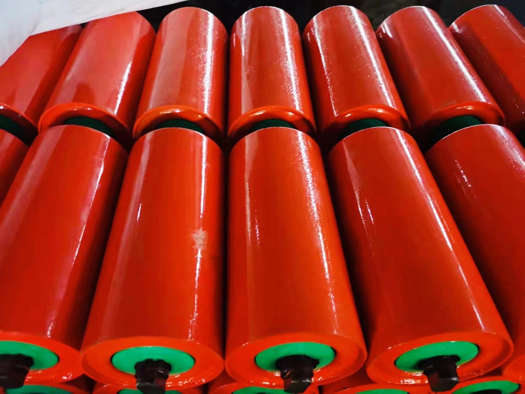 114mm Belt Steel Return Troughing Conveyor Idler Roller For Crushing Plant
