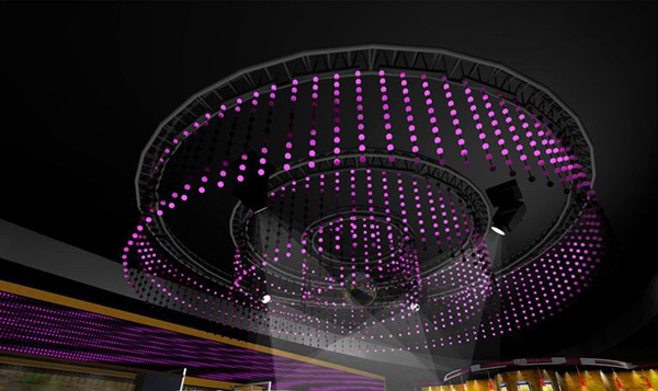 ucs1903 IC controlled led pixel 3D ball big dance floor led magic ball