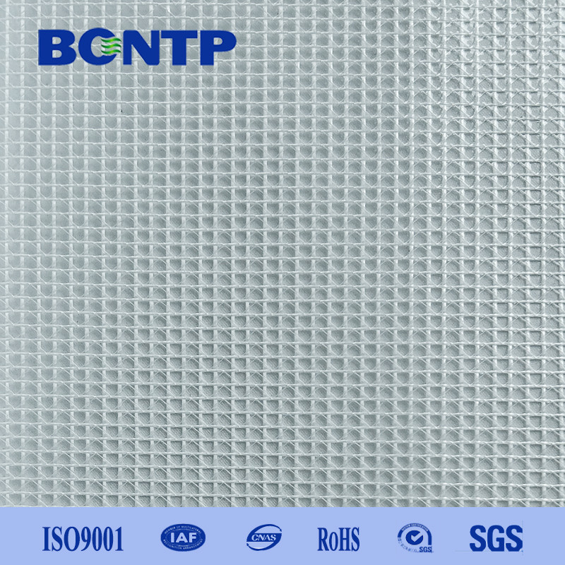 PVC Transparent Mesh Fabric Flame Retardant Tarpaulin Roll, 0.9-3.2m Width