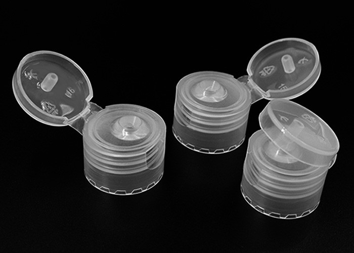 Clear 20mm Inner Diameter Glossy Plastic Bottle Cap Food Grade