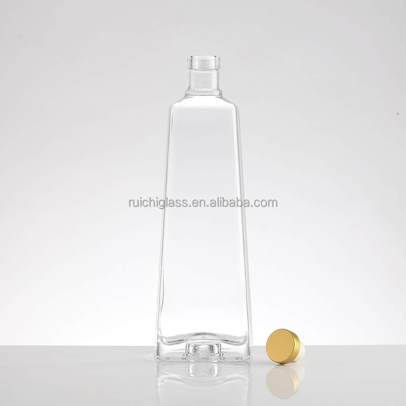 Super Flint Glass Empty Red Black Ice Wine Bottle with Cork 500ml 750ml 1000ml 700ml