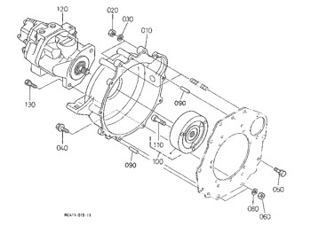 24693855 KX91-3 AP2D18 Piston Excavator Hydraulic Pump Assy