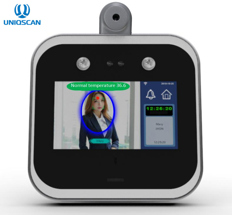 0.5 meter IR 5'' Biometric Touch Screen Facial Recognition Barrier Gate