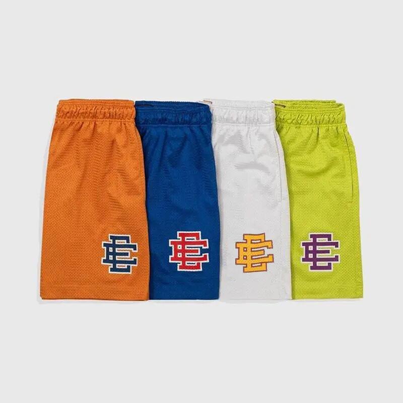 Sportswear 5 Inch Above Knee Shorts Breathable Ee Basic Eric Emanuel Men Mesh Shorts with Zipper Pockets