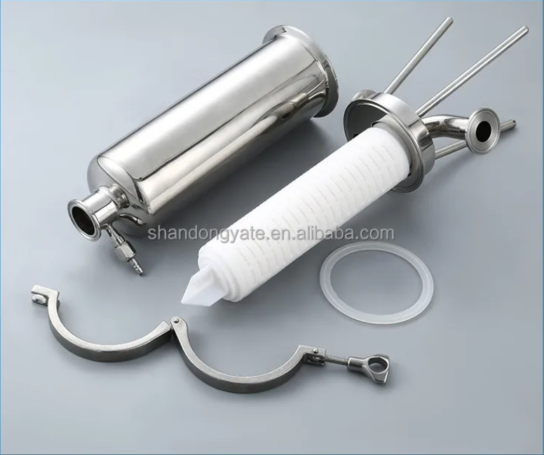 10 Inch Stainless Steel 304 Bag Cartridge Water Filter Housing Beer Filter