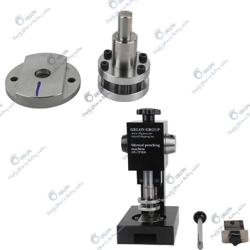 Manual Coin Cell Battery Punching Machine Disc Cutter For Electrode / Separator