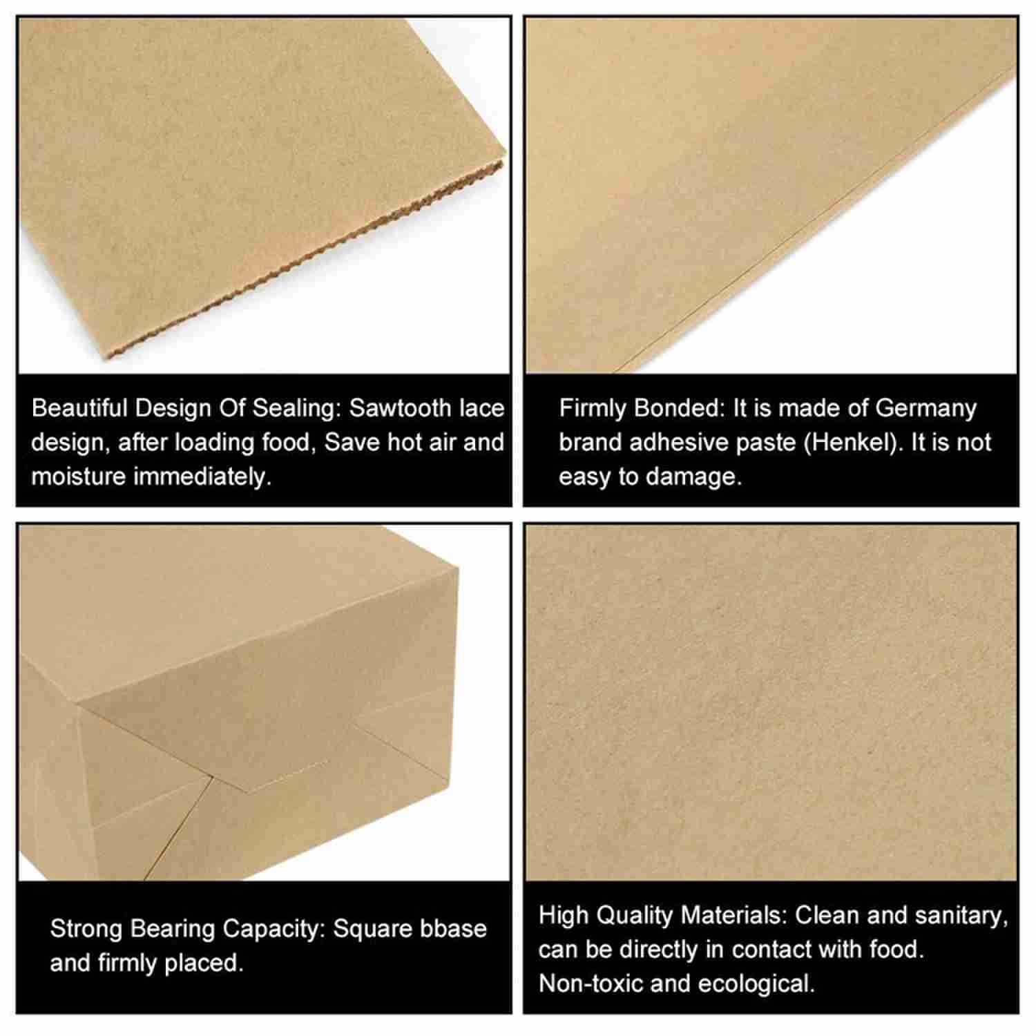 Plain White Waxpaper Kraft Paper Bread Bags Biodegradable 250g