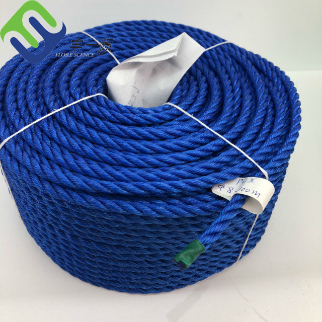 16mm 6 Strand PP Combination Rope With Steel Wire Core For Climbing Net